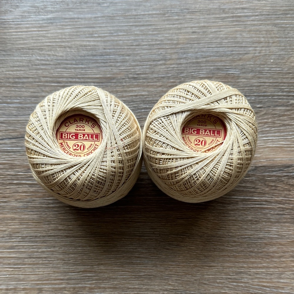 Clarks Natural Crochet Thread Set